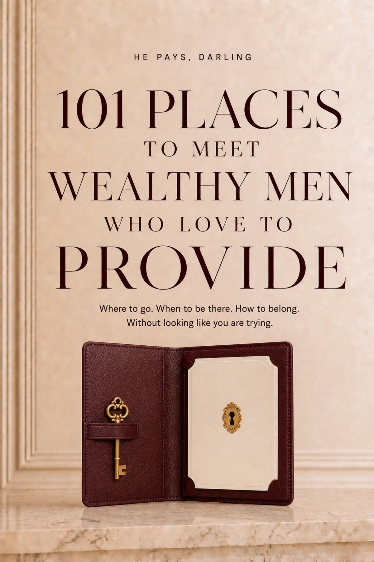 101 Places to Meet Wealthy Men Who Love to Provide book cover